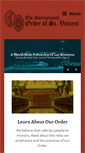 Mobile Screenshot of orderstvincent.org